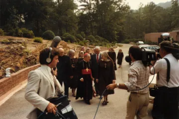 Mother Angelica and taping crew